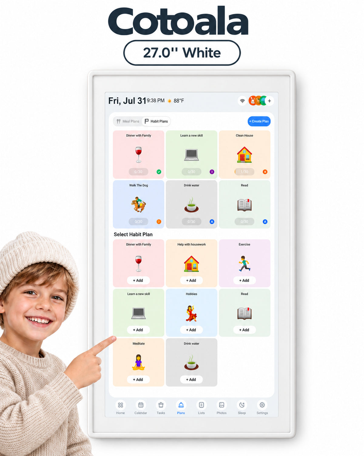 Cotoala 27.0" Display With White