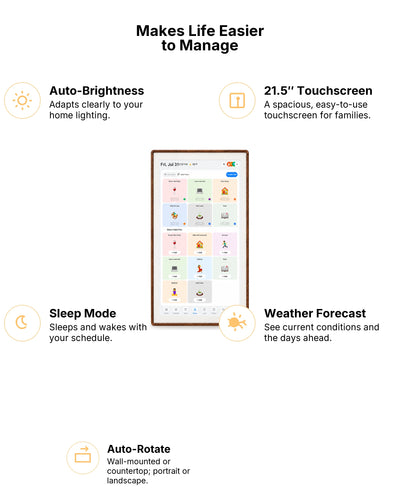Cotoala 21.5" Smart Digital Calendar